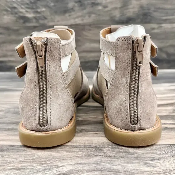 NIB BOC Born Dora 7M 37-38 Taupe Suede Gladiator Sandals - Picture 6 of 10